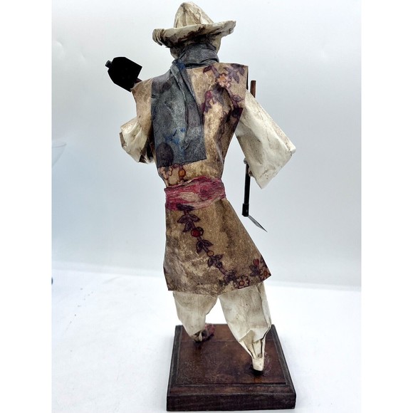 Vintage Set Of 2 Papier-Mâché Paper Mexican Men Dolls 12" ea. Handmade In Mexico - Picture 5 of 13